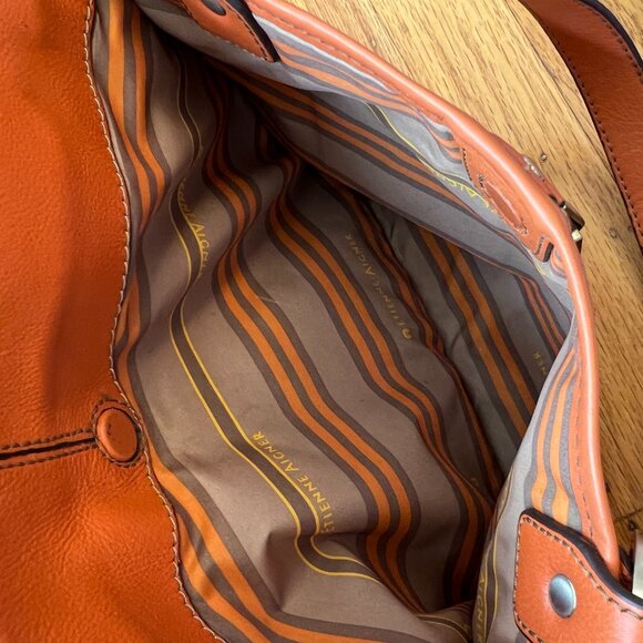 Orange Etienne Aigner Leather Purse - Picture 12 of 14
